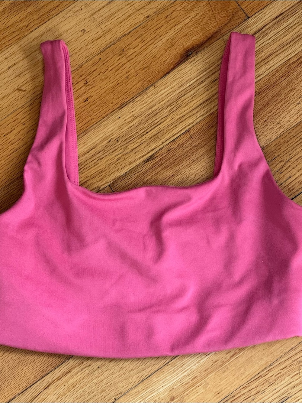 girlfriend collective Hot Pink Scoop Bralette